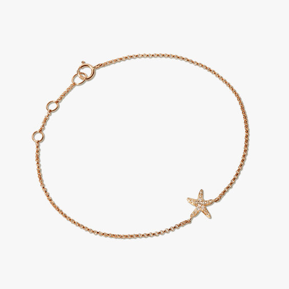 Love Diamonds 18ct Yellow Gold Starfish Bracelet